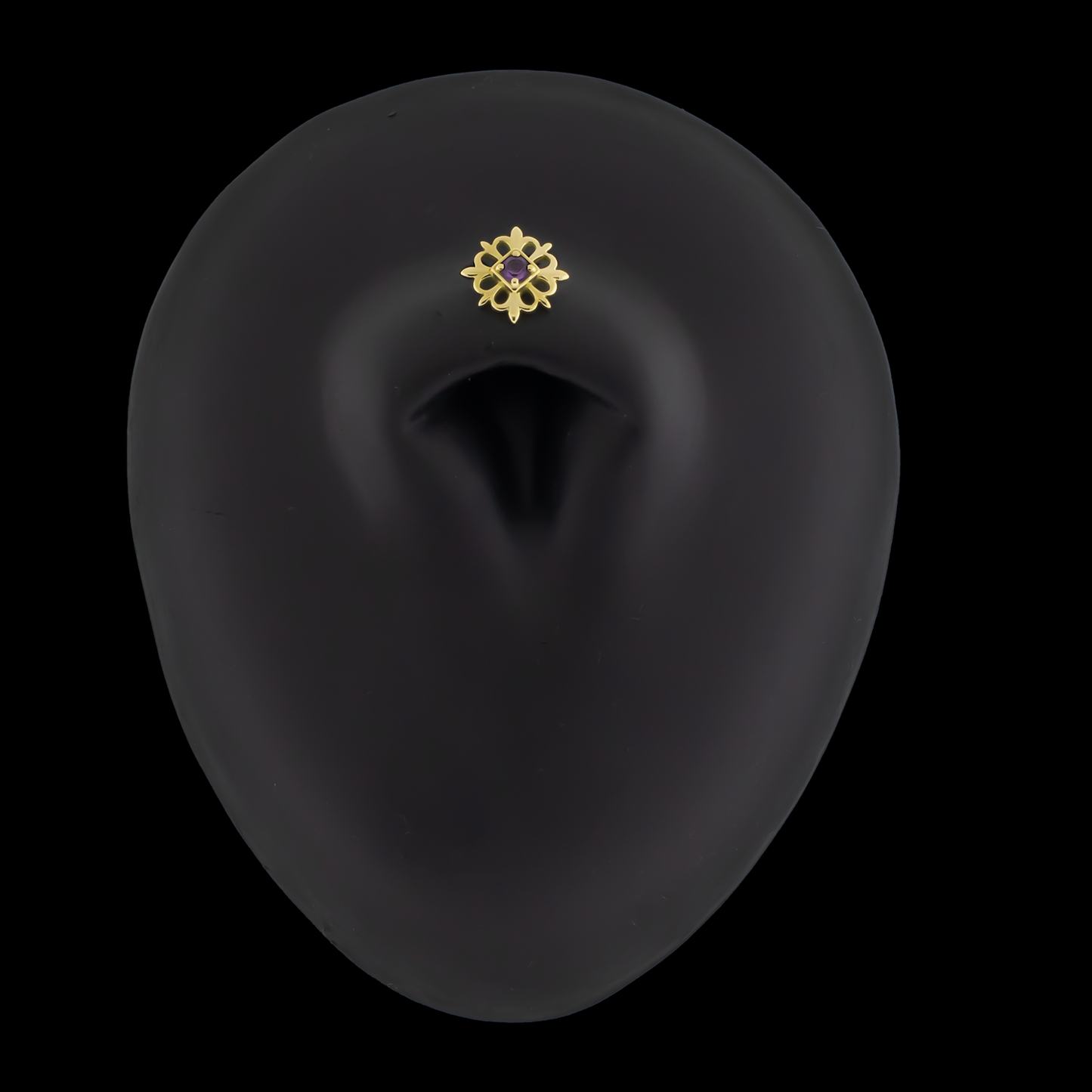 Olivia - 18kt Gold Threadless End - Khrysos Jewelry