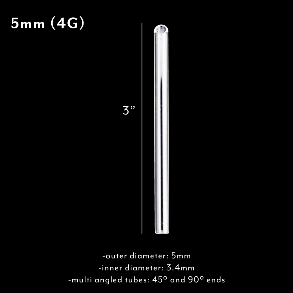 Glass Receiving Tubes - Khrysos Jewelry
