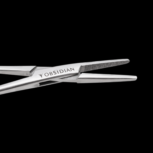 Obsidian Needle Mosquito Hemostat - Khrysos Jewelry