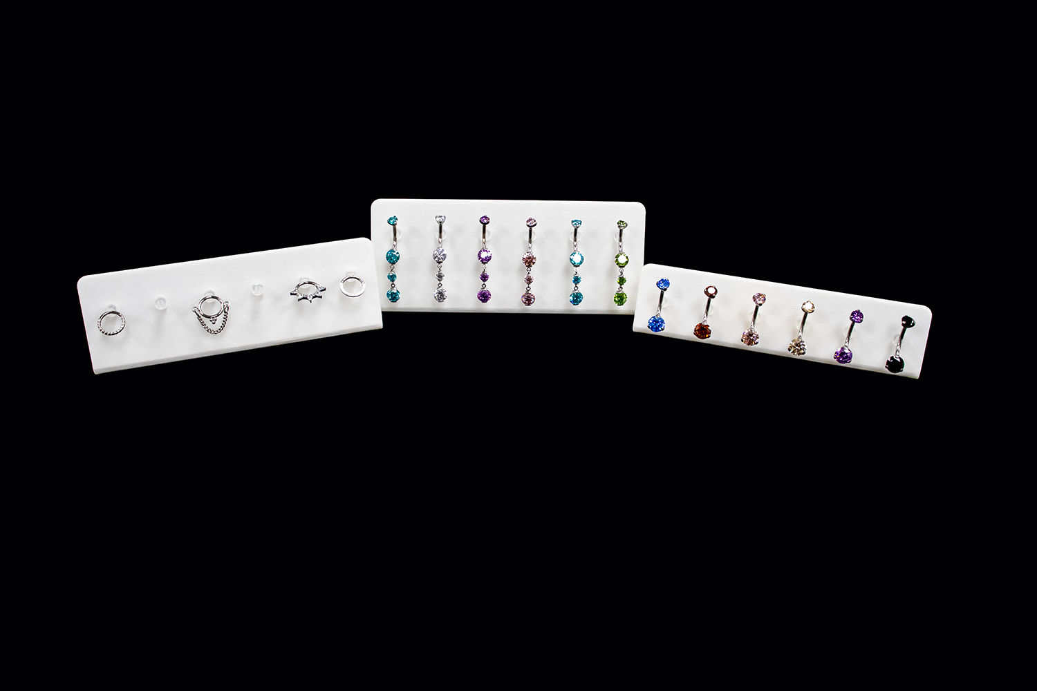 Set of 3 L-Bend Jewelry Displays – Clips - Khrysos Jewelry