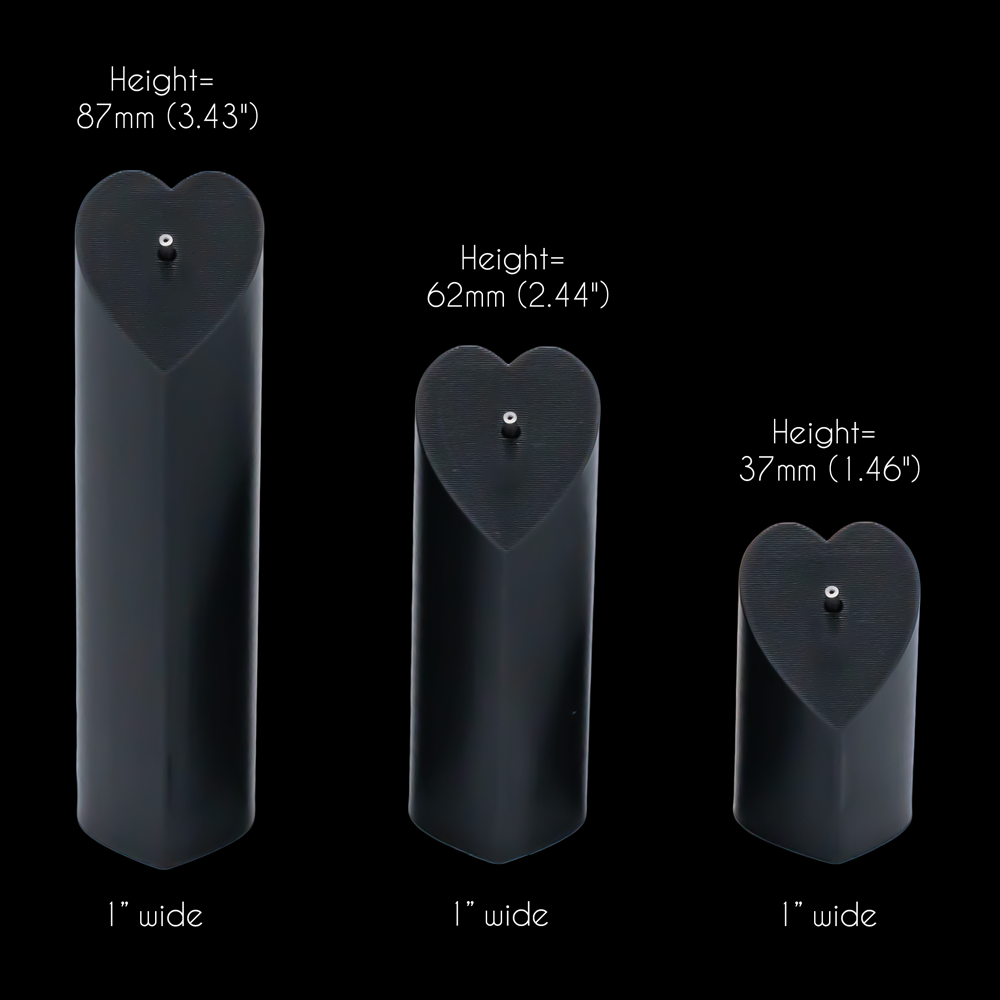 3 Piece Heart Tower Clip Display Set- Threadless Ends - Khrysos Jewelry