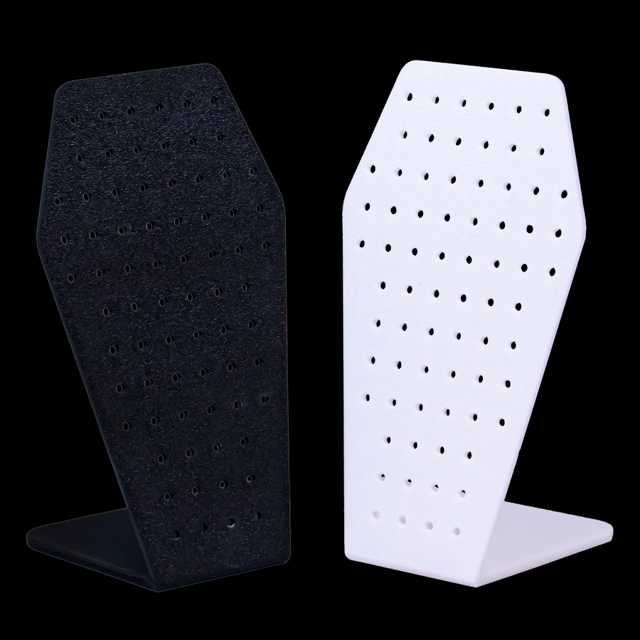 Coffin Earring Display – 72 Holes - Khrysos Jewelry