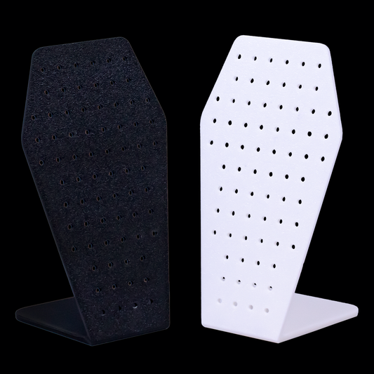 Coffin Earring Display – 72 Holes - Khrysos Jewelry