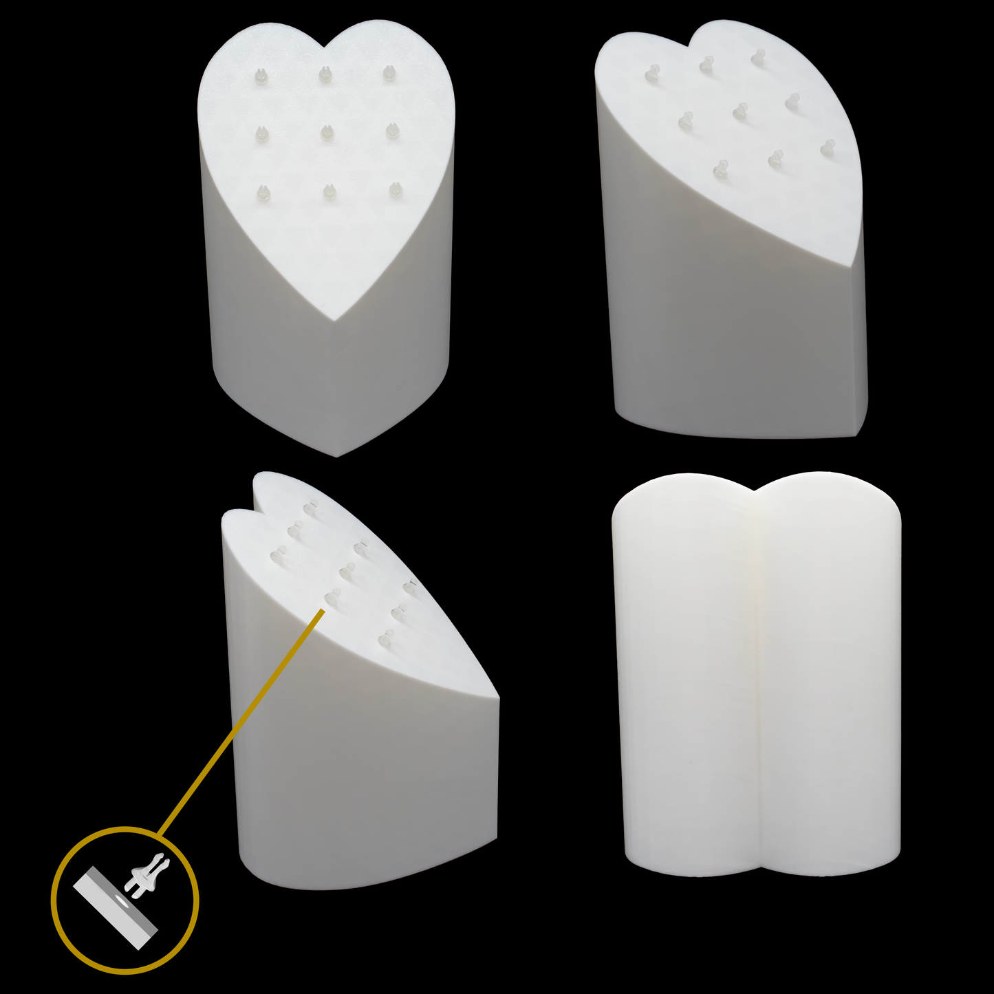 Heart Tower Jewelry Display – Clip - Khrysos Jewelry
