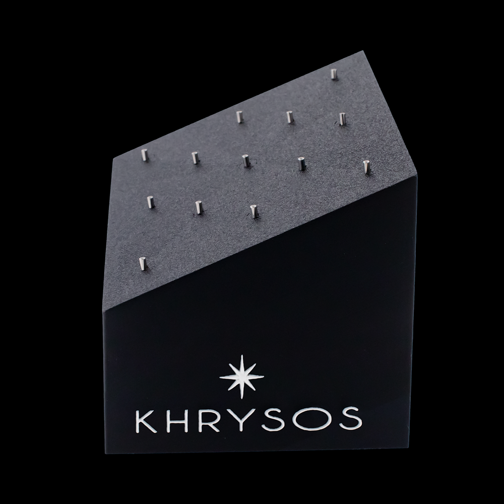 Khrysos Block 13 Post Threadless Body Jewelry Display - Khrysos Jewelry