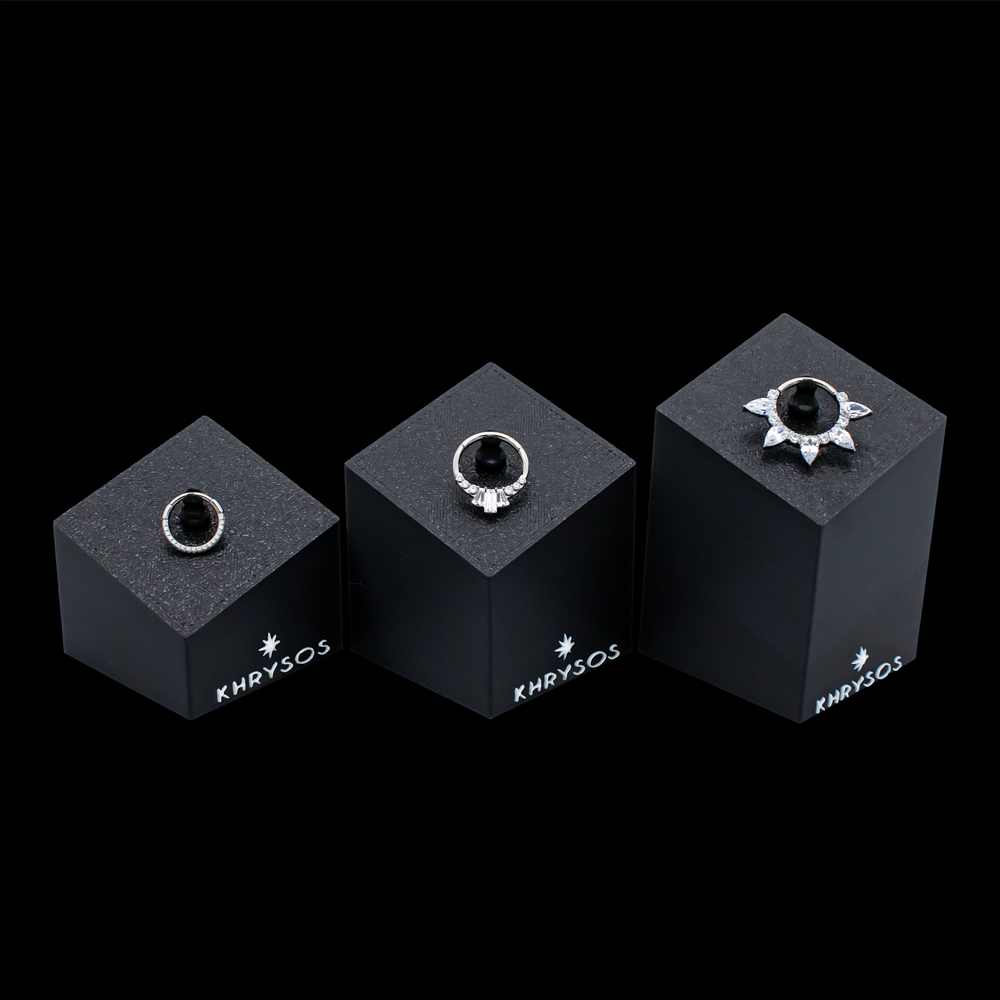 Khrysos Block 1 Clip Body Jewelry Display - Khrysos Jewelry