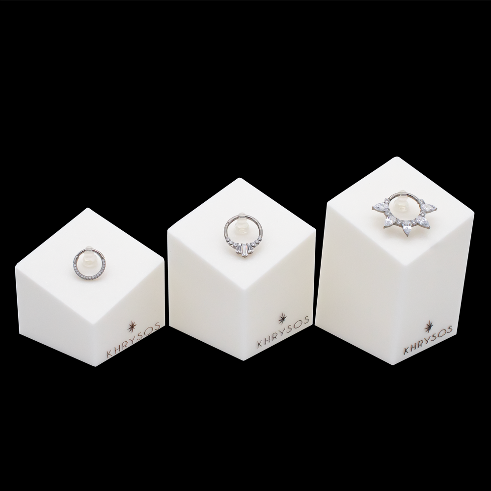 Khrysos Block 1 Clip Body Jewelry Display - Khrysos Jewelry