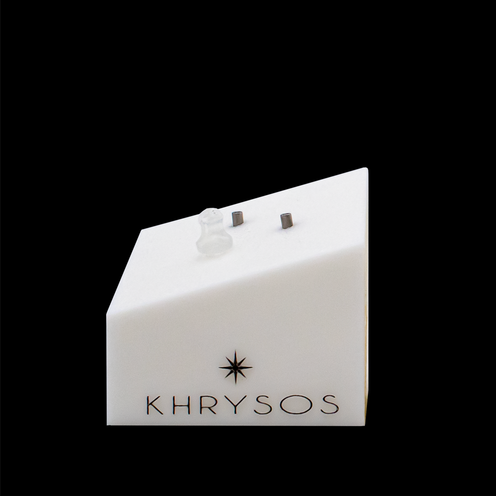 Khrysos Block 2 Post/ 1 Clip Body Jewelry Display - Khrysos Jewelry