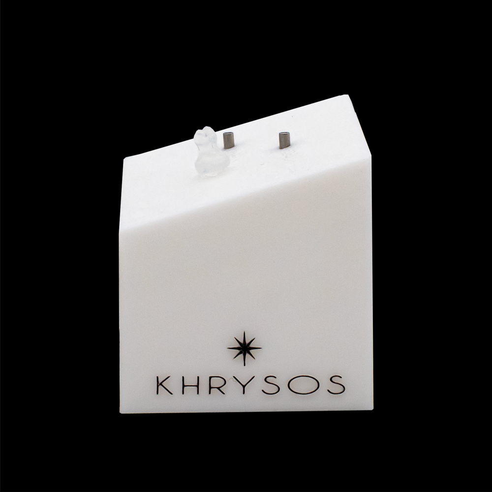 Khrysos Block 2 Post/ 1 Clip Body Jewelry Display - Khrysos Jewelry