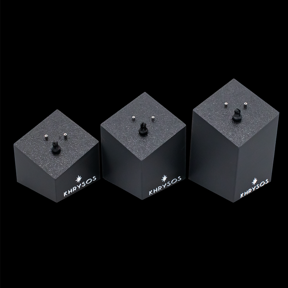 Khrysos Block 2 Post/ 1 Clip Body Jewelry Display - Khrysos Jewelry