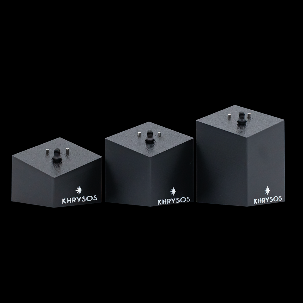 Khrysos Block 2 Post/ 1 Clip Body Jewelry Display - Khrysos Jewelry