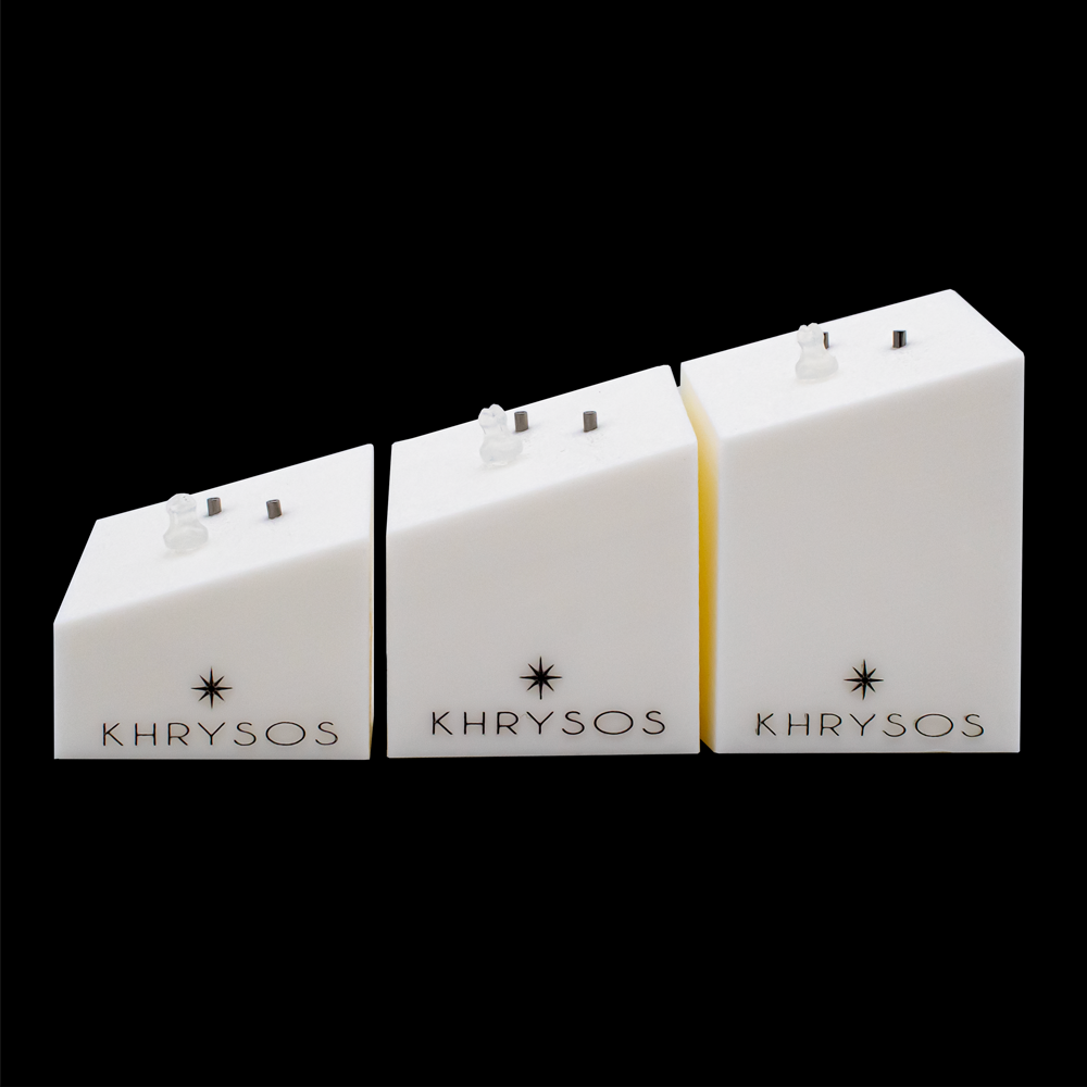 Khrysos Block 2 Post/ 1 Clip Body Jewelry Display - Khrysos Jewelry