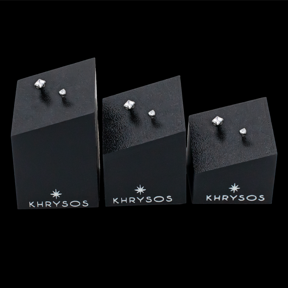 Khrysos Block 2 Post Threadless Body Jewelry Display