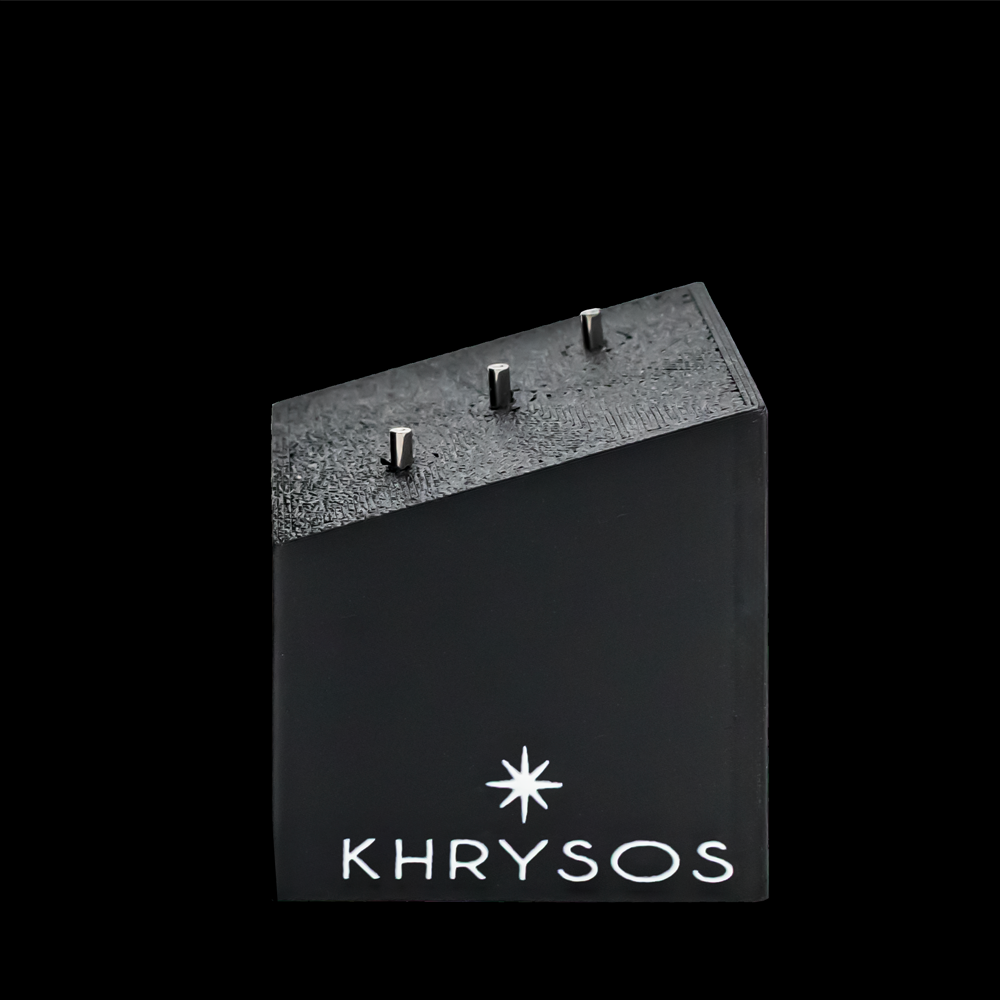 Khrysos Block 3 Post Threadless Body Jewelry Display