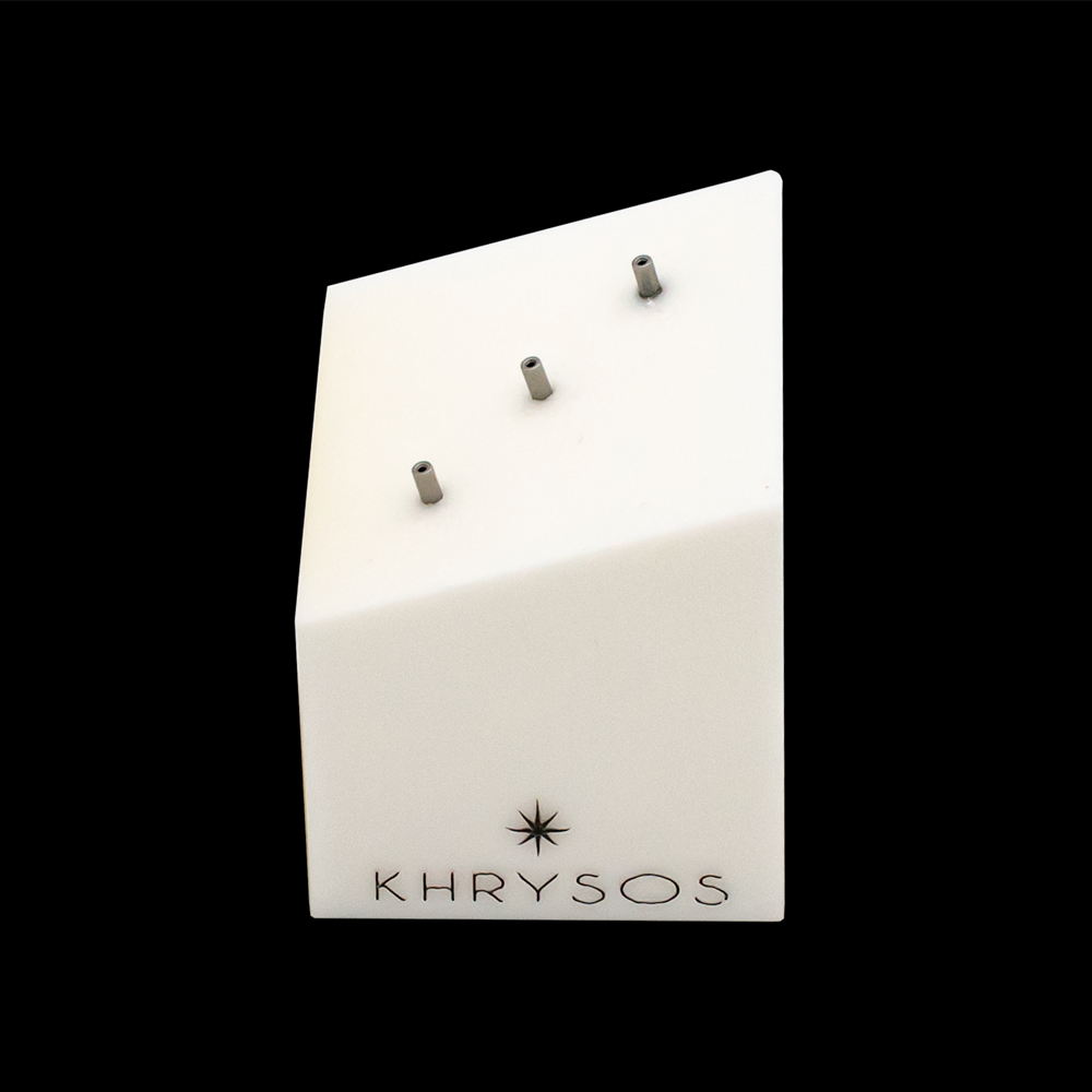 Khrysos Block 3 Post Threadless Body Jewelry Display