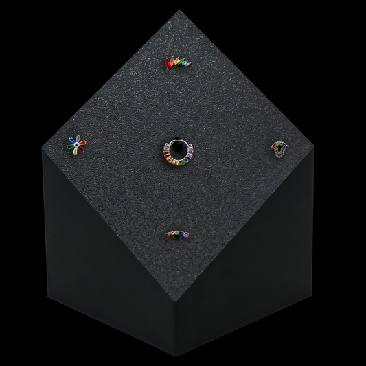 Pride- Block Mixed Display w/ 16G Jewelry - Khrysos Jewelry