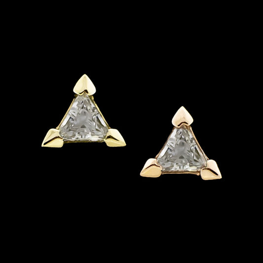 Velisse - 14KT Gold Threadless End - Khrysos Jewelry