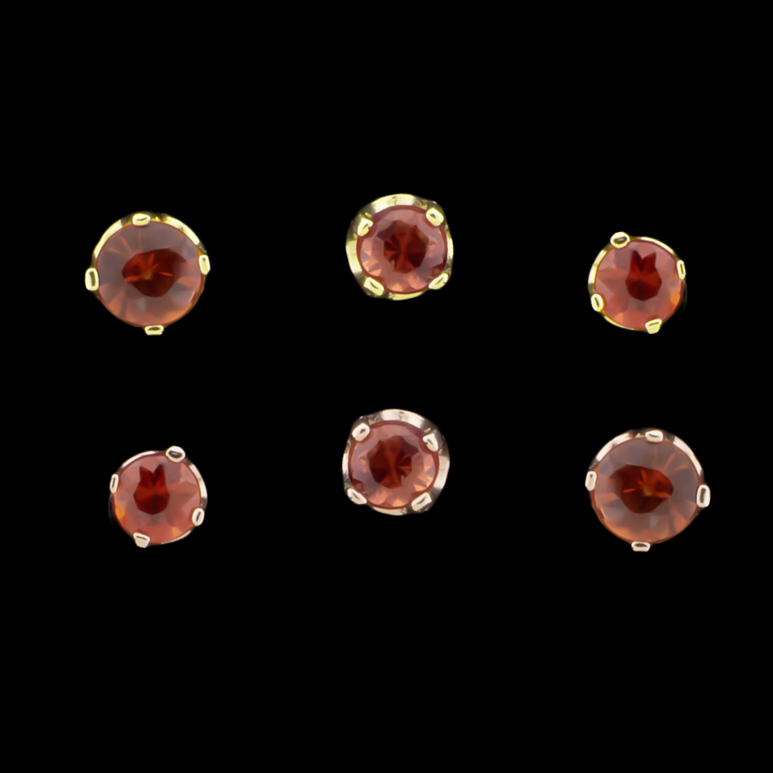 Zarela – 14kt Gold Flat Back Prong-Set Genuine Songea Sapphire - Khrysos Jewelry