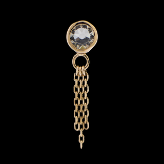 Zara - 14Kt Gold Threadless End