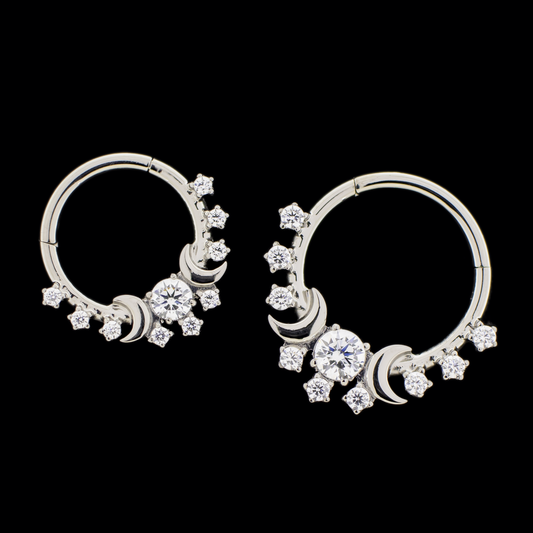 Solis- Titanium Hinged Ring - Khrysos Jewelry