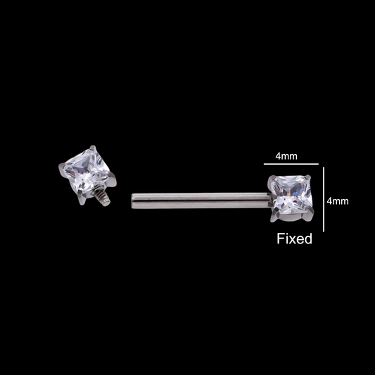 Tilye - Internally Threaded Nipple Barbell - Khrysos Jewelry