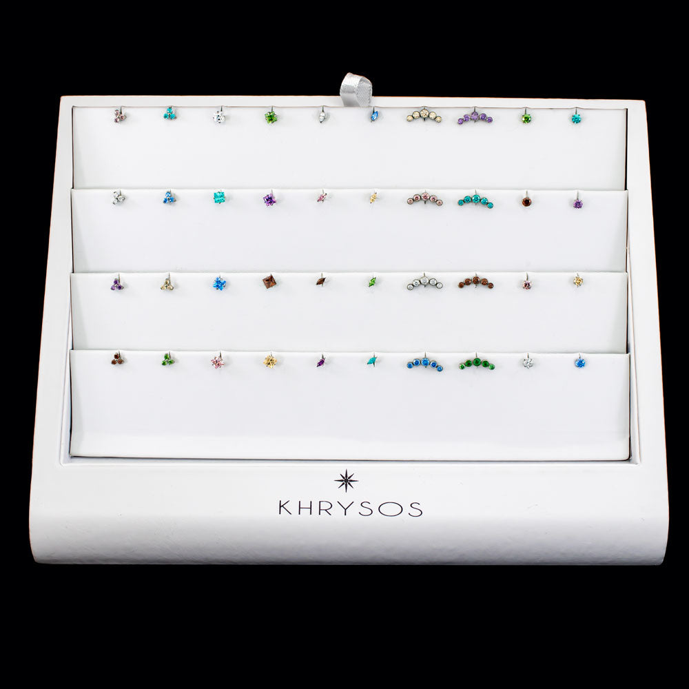 Threadless Jewelry Display w/ Premium Titanium Ends – Khrysos Jewelry