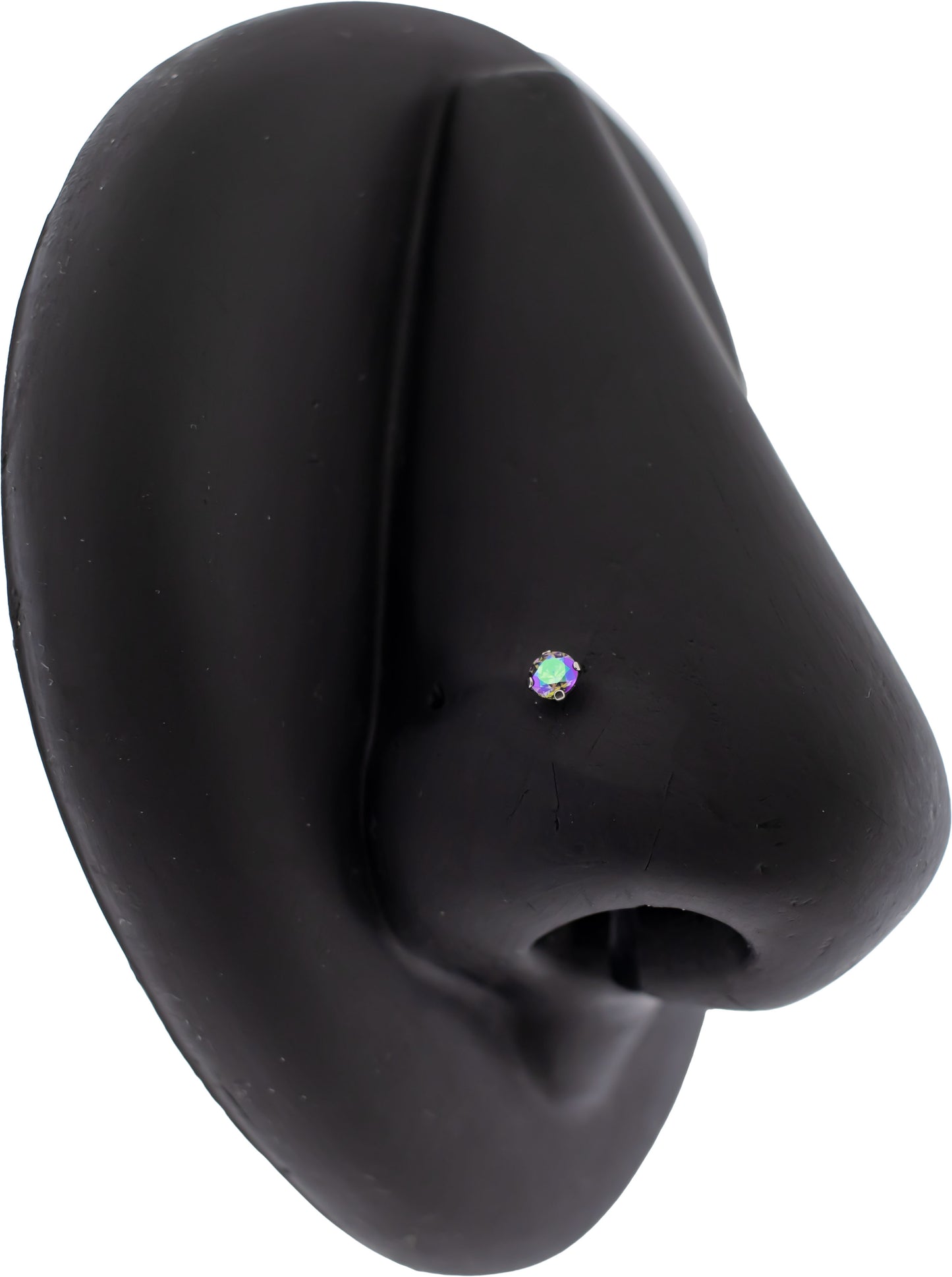 Prong Set Round Cut Premium Zirconia Threadless End - Khrysos Jewelry