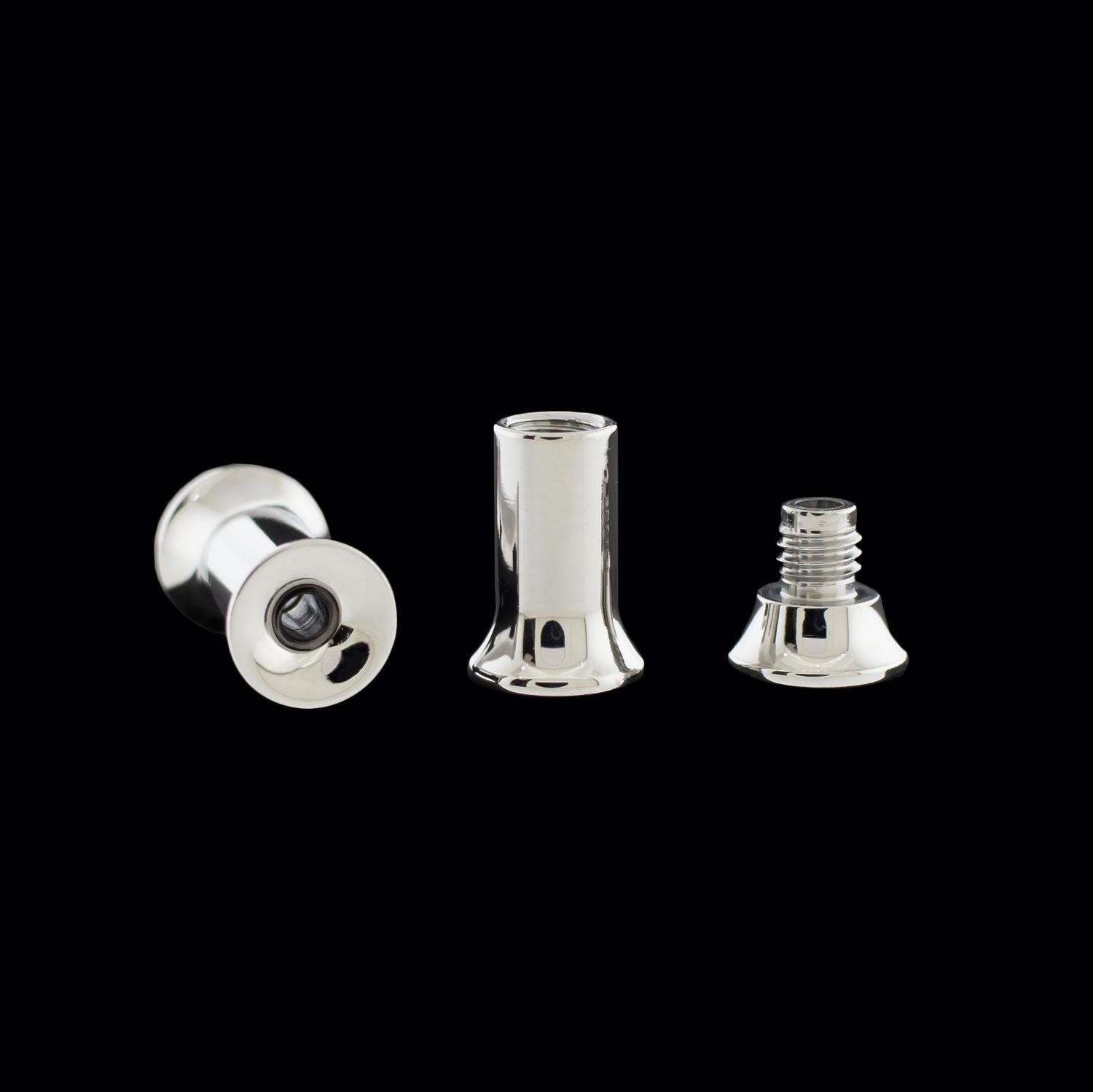 Titanium Double Flare Tunnels - Internally Threaded - Khrysos Jewelry