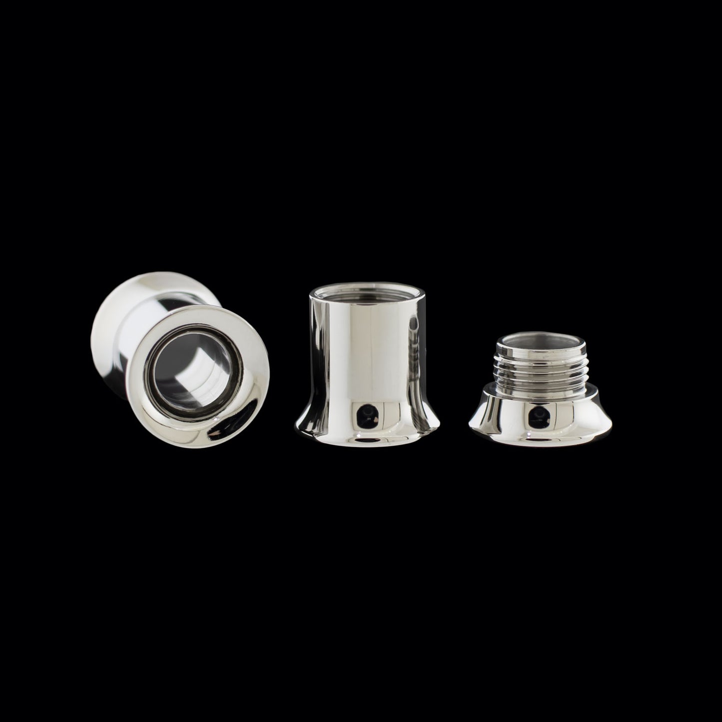 Titanium Double Flare Tunnels - Internally Threaded - Khrysos Jewelry