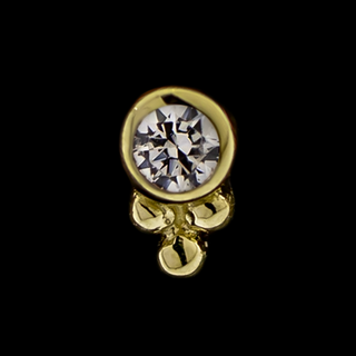 Edie - 14KT Gold Threadless End