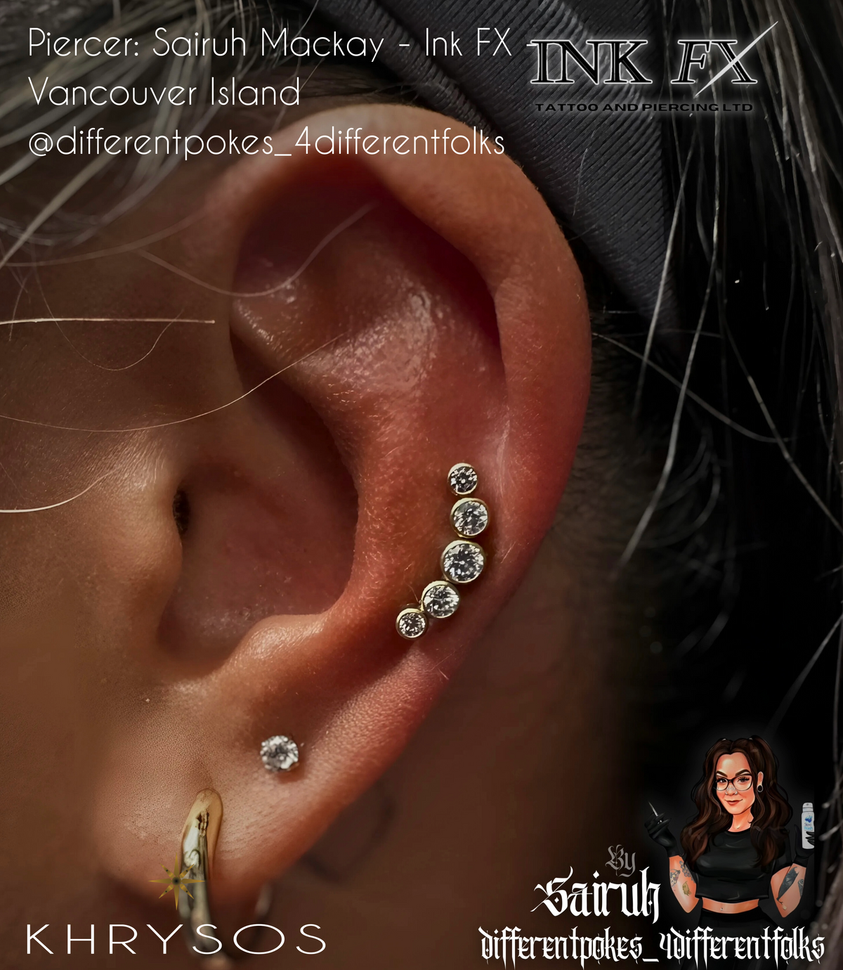 Lux - Threadless End - Khrysos Jewelry