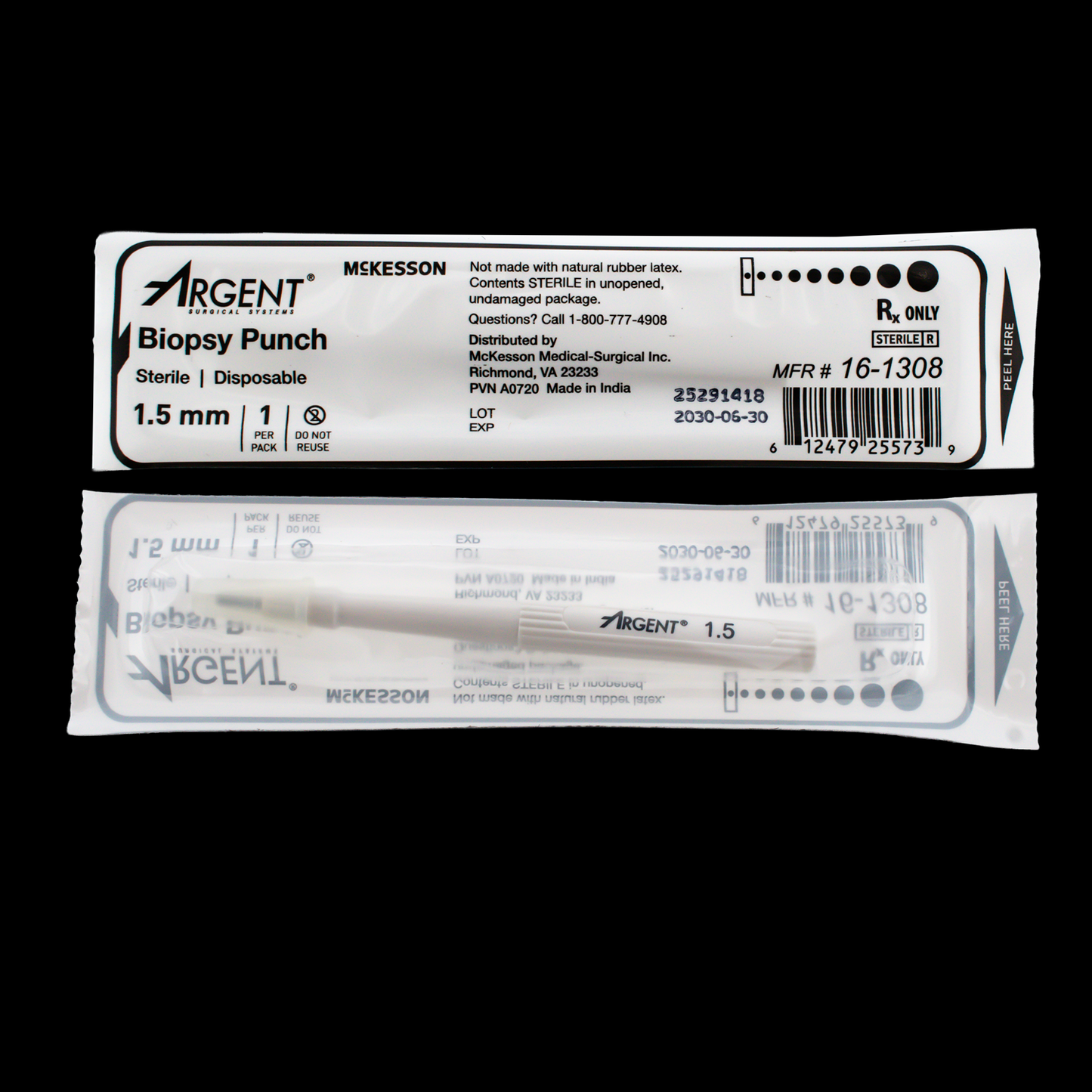 McKesson Biopsy Punch Argent Dermal - Khrysos Jewelry