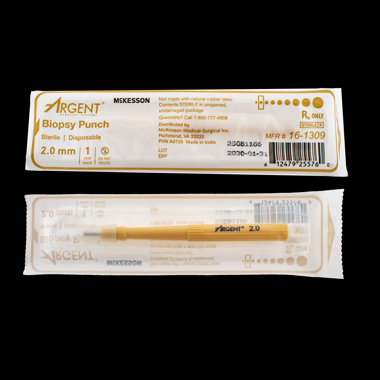McKesson Biopsy Punch Argent Dermal - Khrysos Jewelry
