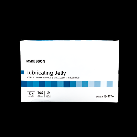 McKesson Sterile Lubricating Jelly 5g Single-Use Packets – 144 Count - Khrysos Jewelry