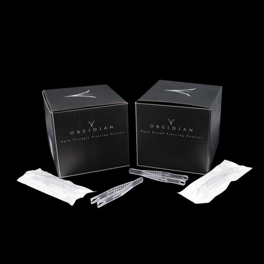 Sterilized Disposable Tweezers - Pro-Studio Box of 50 - Khrysos Jewelry