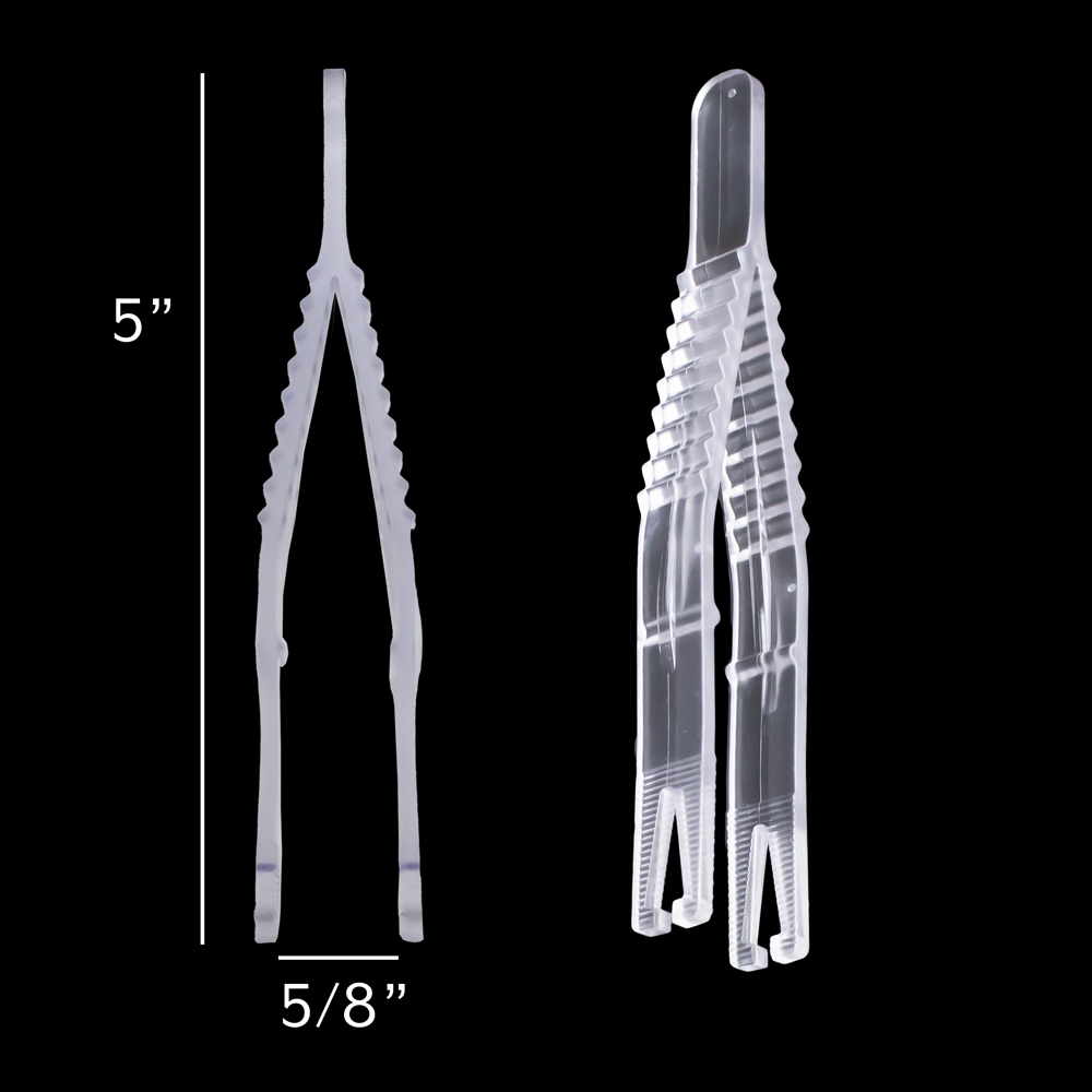 Sterilized Disposable Tweezers - Pro-Studio Box of 50 - Khrysos Jewelry
