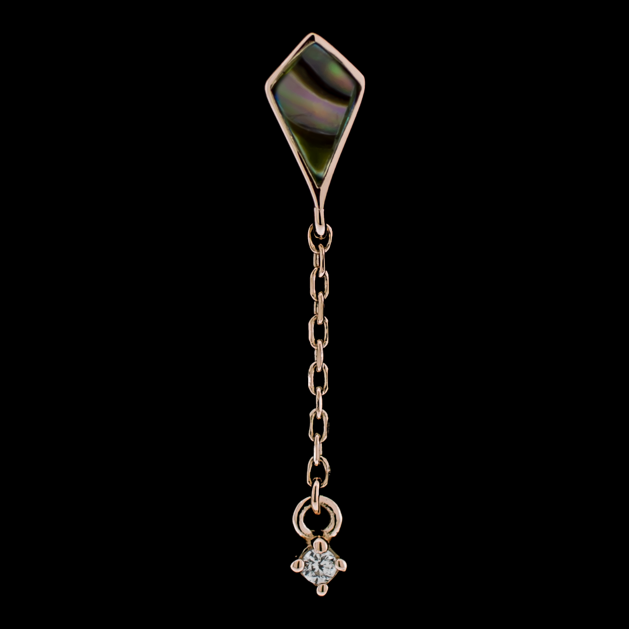 Luminara- 14KT Gold Threadless End - Khrysos Jewelry