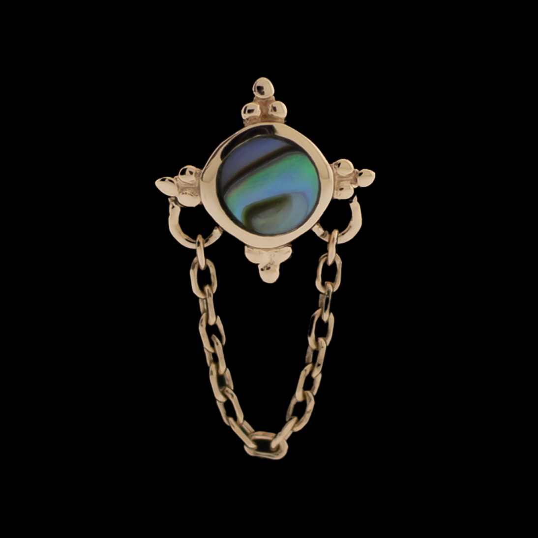 Opulenza- 14KT Gold Threadless End - Khrysos Jewelry