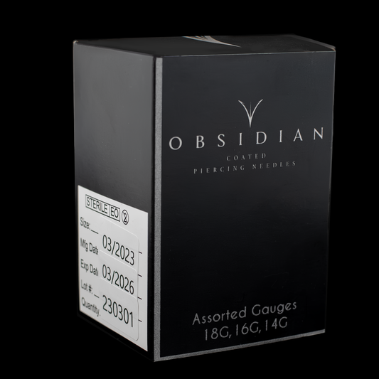 Obsidian Needle Sample Box | Try Our Premium Piercing Needles - Khrysos Jewelry