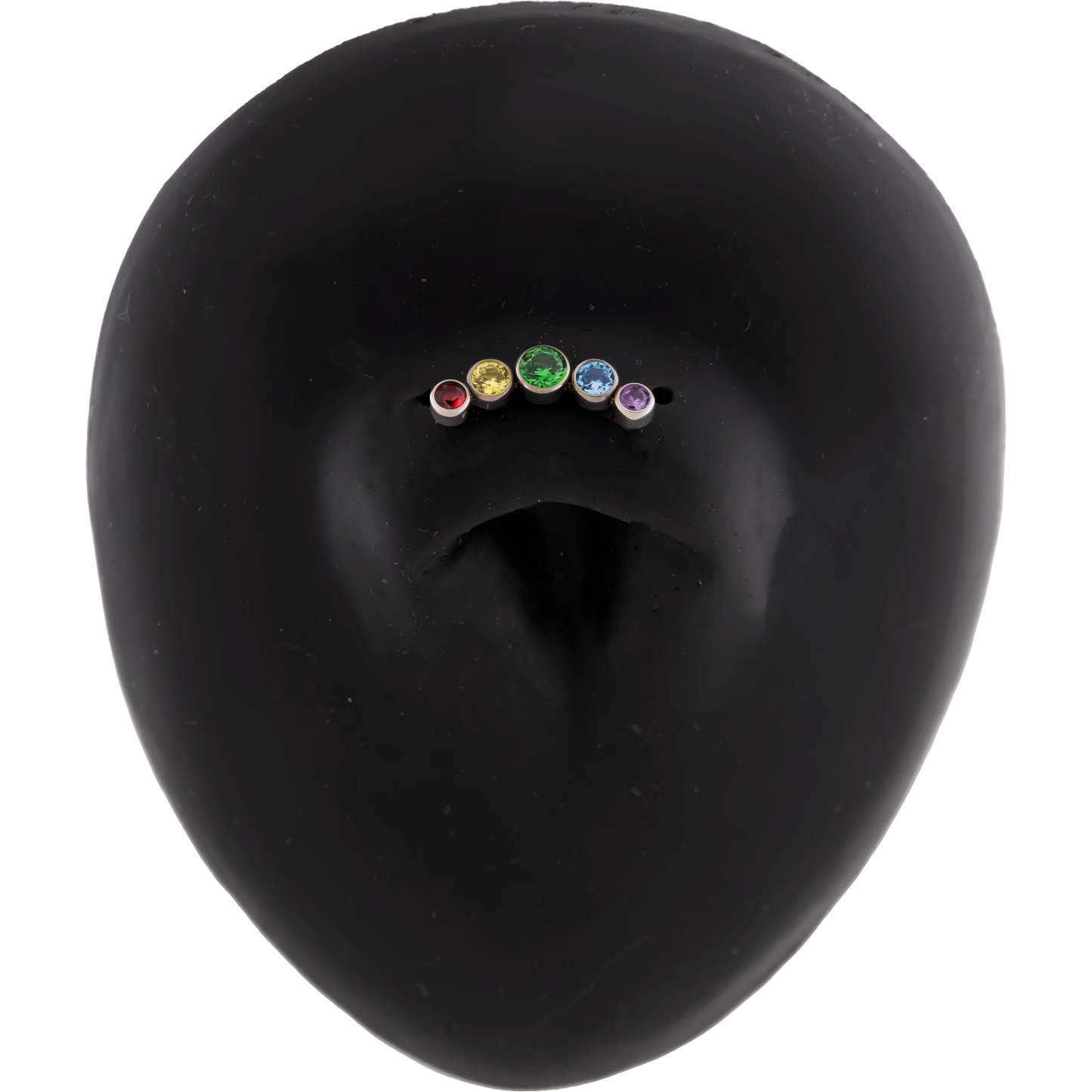 16G Lux - Rainbow Titanium Internally Threaded End - Khrysos Jewelry