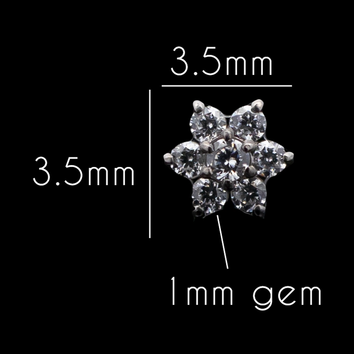 Aurielle - 16G Internally Threaded End - Khrysos Jewelry