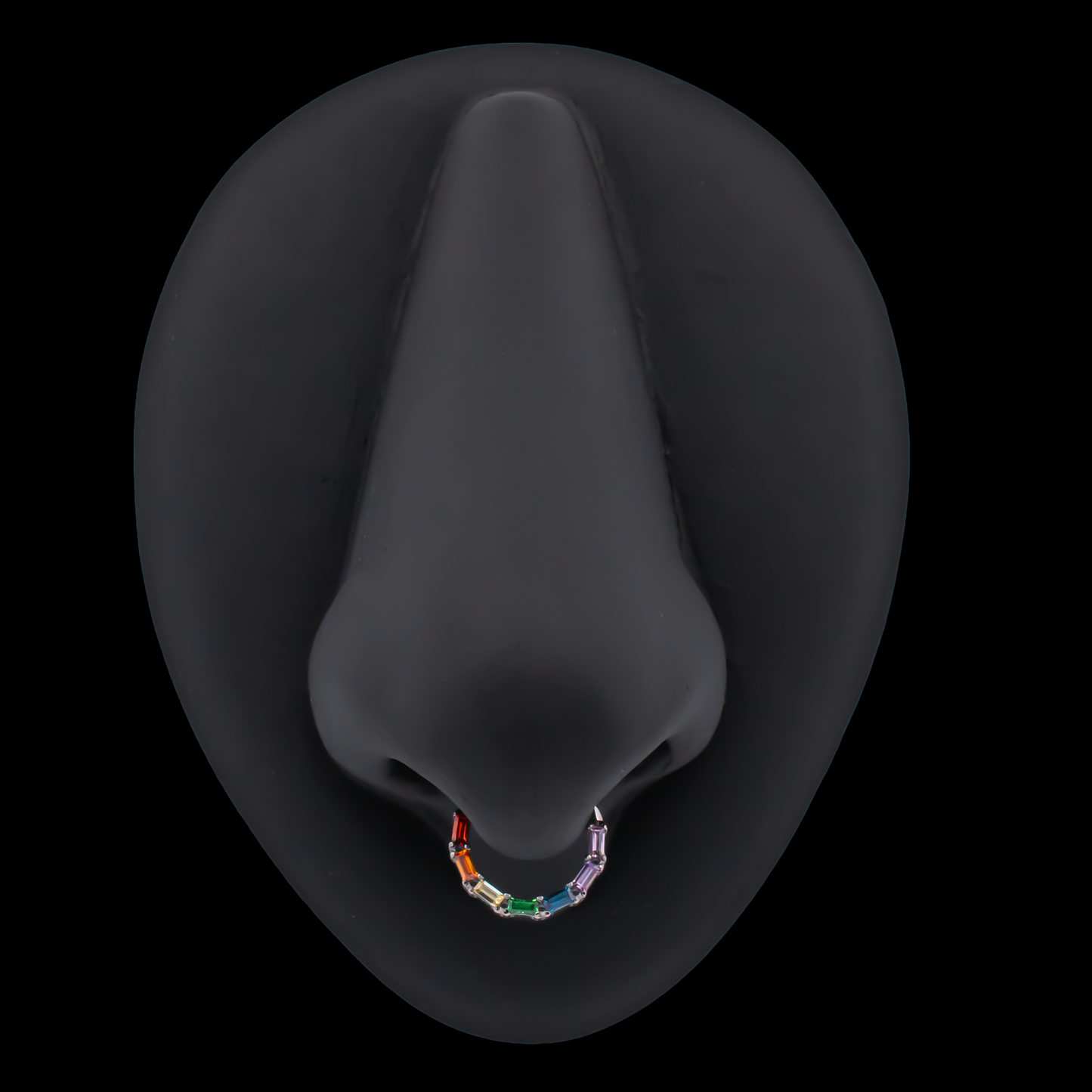 Victoria - Rainbow Hinged Ring - Khrysos Jewelry