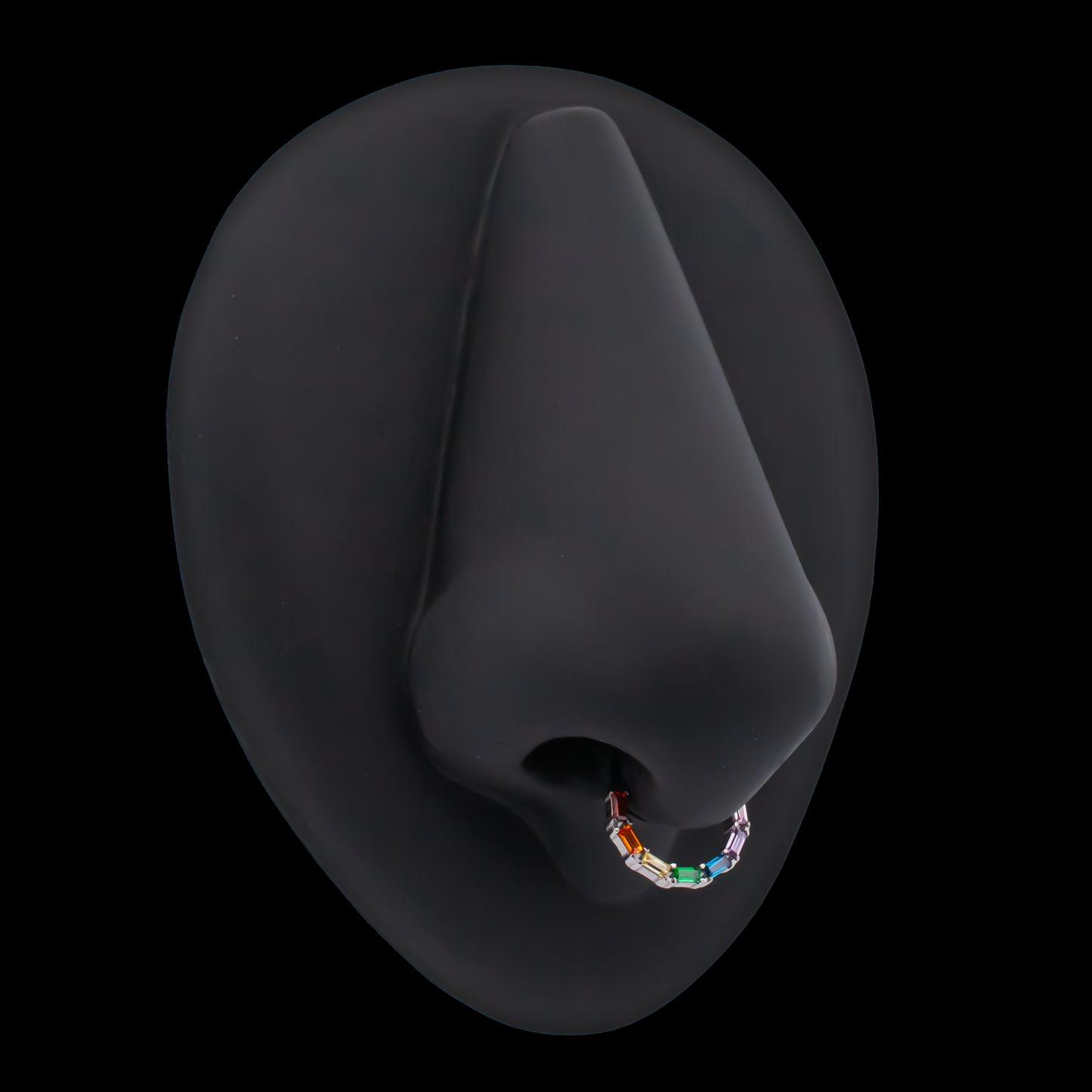 Victoria - Rainbow Hinged Ring - Khrysos Jewelry