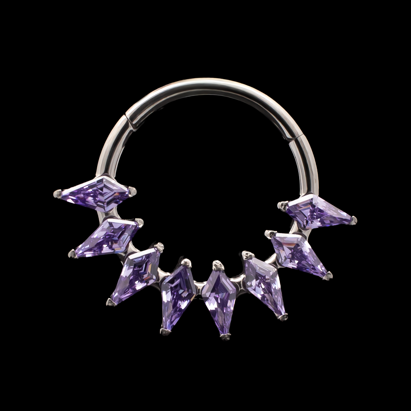 Orchid - Hinged Ring - Khrysos Jewelry