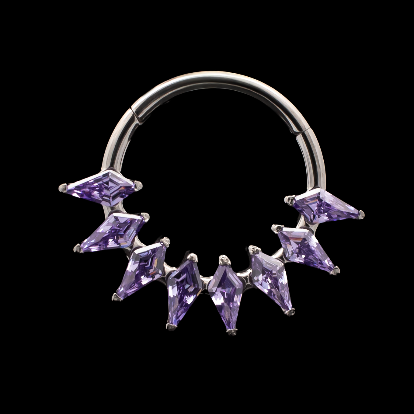 Orchid - Hinged Ring - Khrysos Jewelry