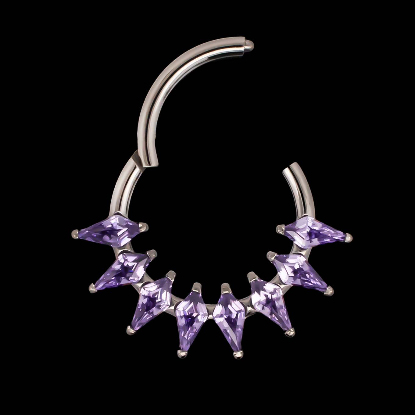 Orchid - Hinged Ring - Khrysos Jewelry