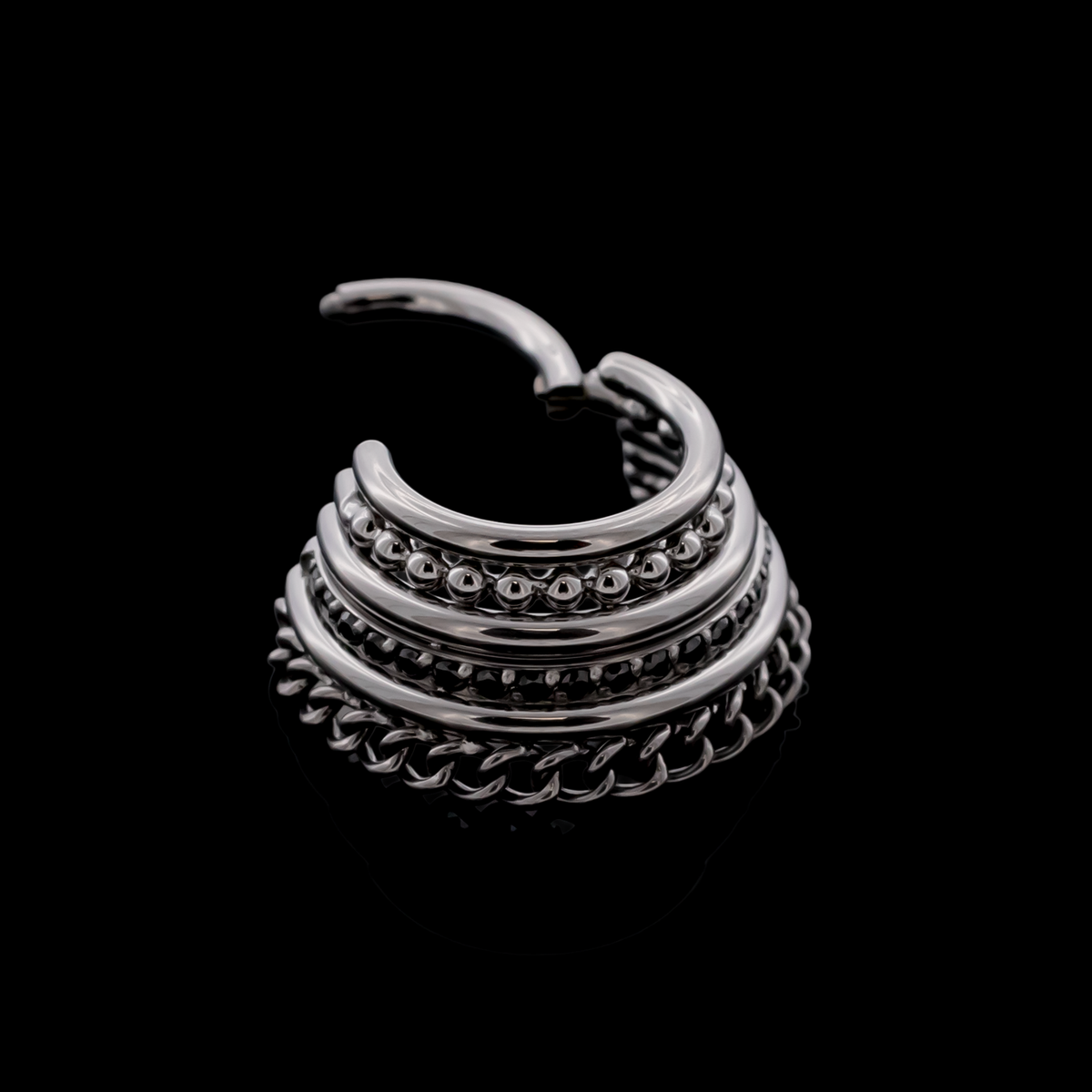 Damien - Hinged Ring - Khrysos Jewelry