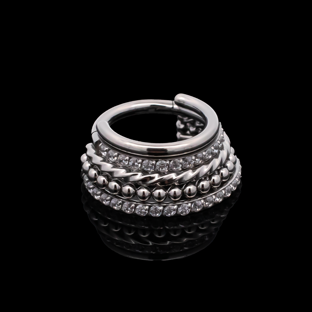 Xavier - Hinged Ring - Khrysos Jewelry