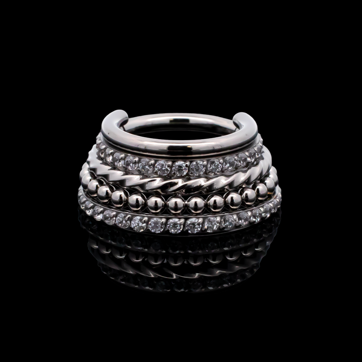 Xavier - Hinged Ring - Khrysos Jewelry
