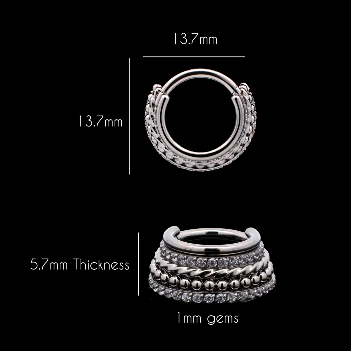 Xavier - Hinged Ring - Khrysos Jewelry